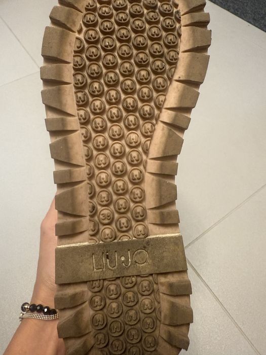 Skorzane sneakersy Maxi wonder Liu Jo