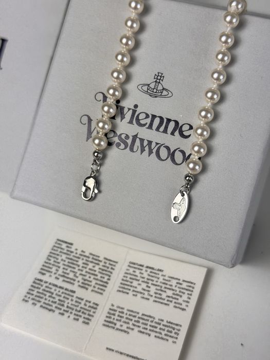 naszyjnik Vivienne Westwood perły srebrny