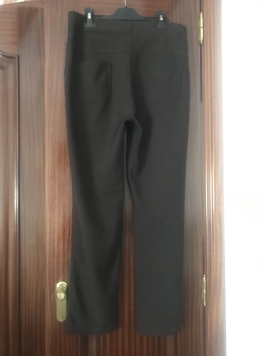 Leggings castanhas, senhora, L