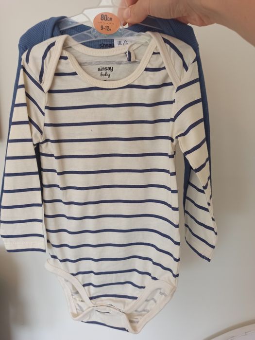 Rozmiar 80 nowe body na długi rękaw