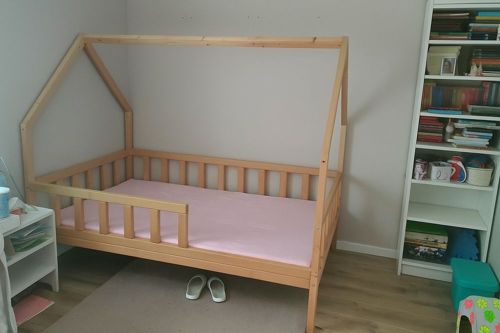 Sprzedam łóżko domek drewniane duże