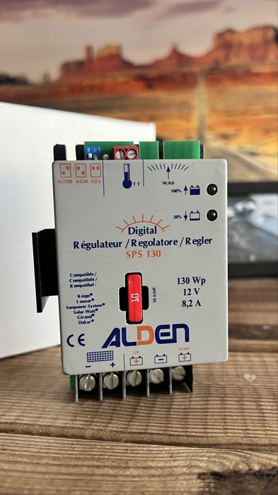Regulador solar Alden (de marca) para autocaravana ou painel solar cas