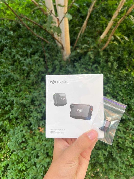 Мікрофонна система DJI Mic Mini (1 TX + 1 RX) + перехідник на litingh