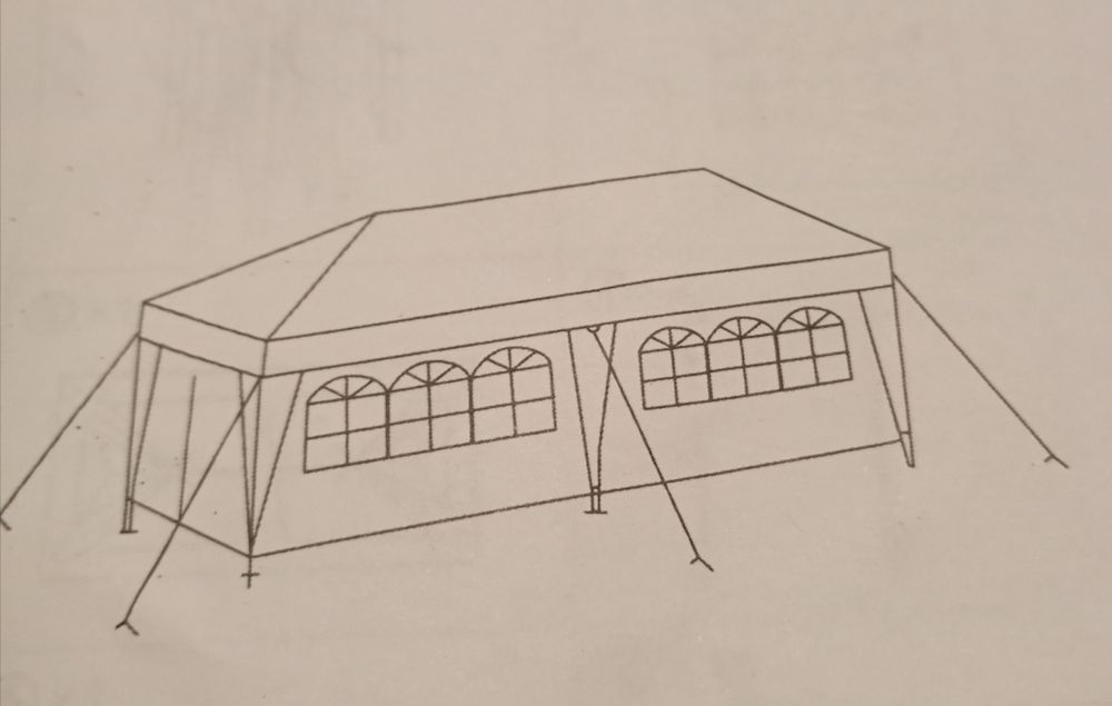 Pawilon ogrodowy 3x6 szary