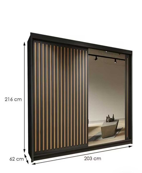 Szafa + komoda z lamelami