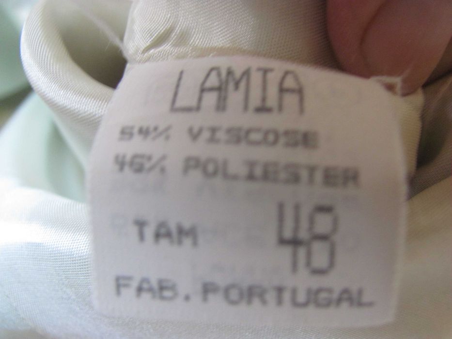 Blazer Lamia, manga comprida, abotoado