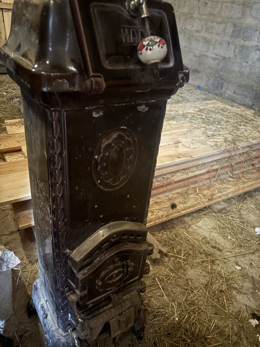 Piecyk, koza, kominek na drewno