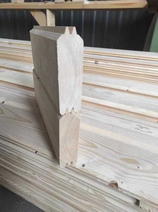 Boazeria 42mm belka ściany bal C24 podwójny pióro wpust BRUTTO!