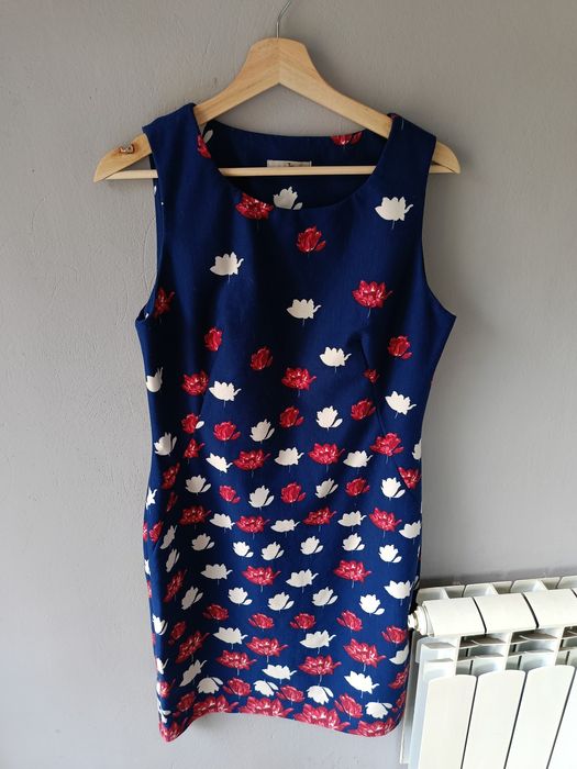 TU 44 XXL wygodna sukienka damska na wiosnę lato do biura