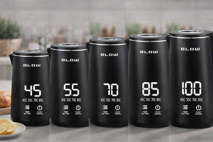 Wyświetlacz LCD Czajnik regulacja temperatury bezprzewodowy 2200W LED