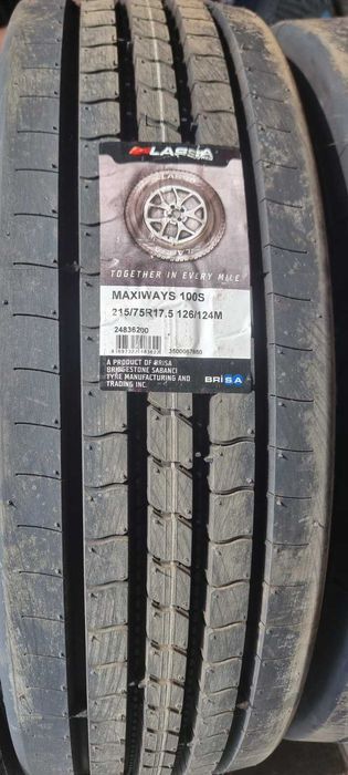 215/75R17.5 Вантажні шини Lassa Maxiways 100s, 110d Грузовая резина