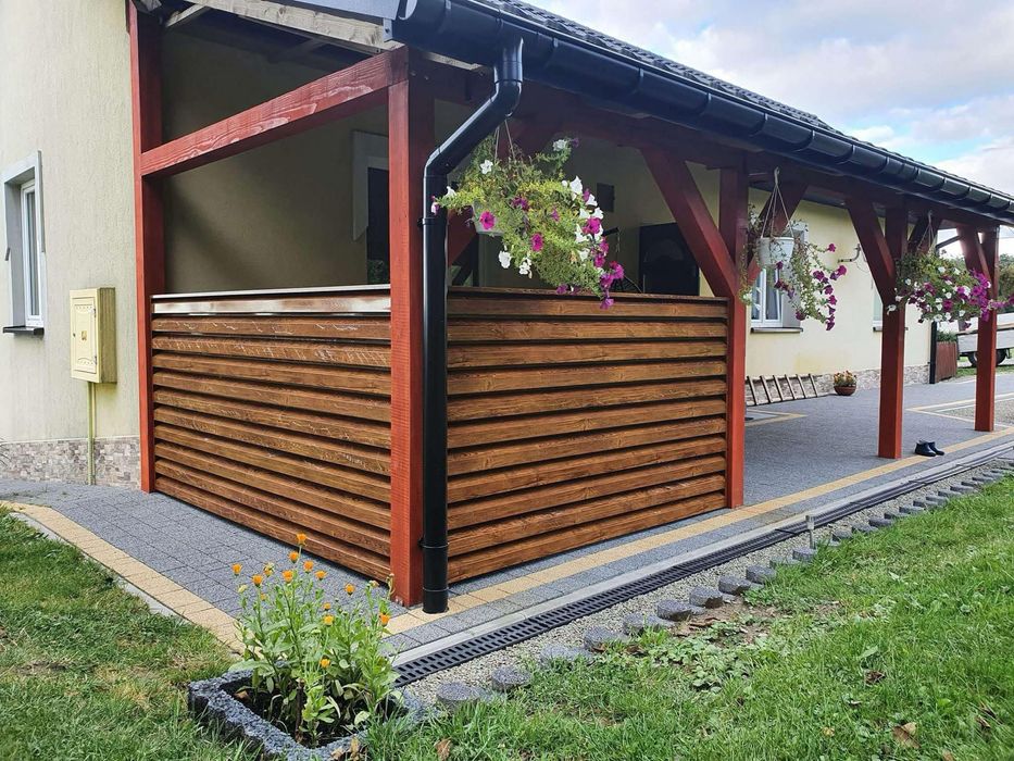 Nowoczesny panel ogrodzeniowe typ żaluzja z blachy powlekanej 2,5x1,25