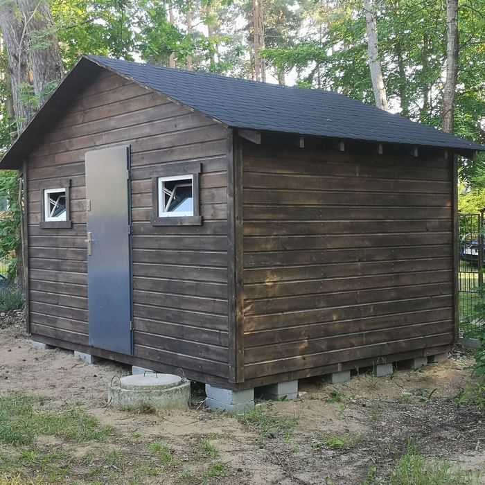 Domek letniskowy, narzędziowy, ogrodowy z drewna sosnowego