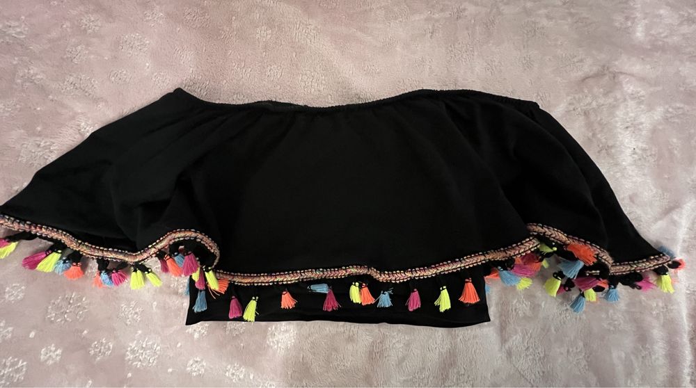 Hiszpanka czarna z frędzelkami