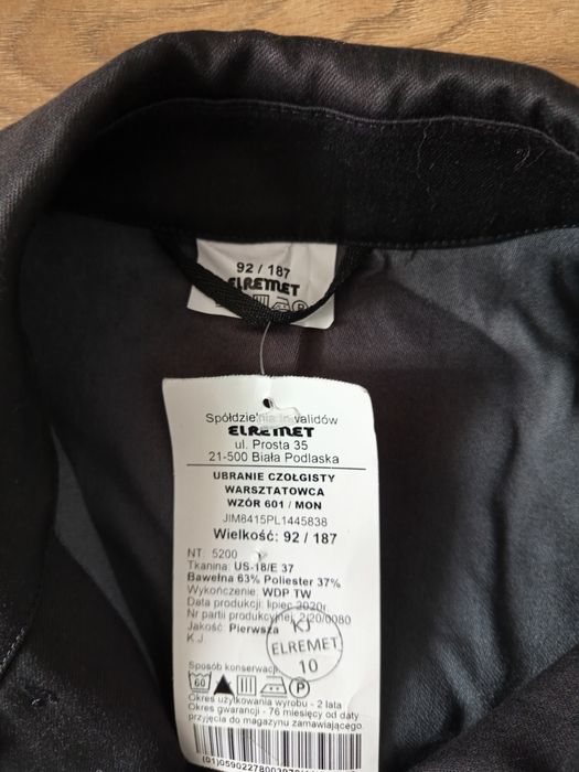 #819 Nowy płaszcz ubranie czołgisty Elremet