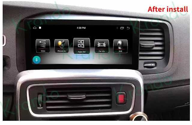 Auto-rádio 8.8" android 14 Volvo V60 S60 2011 a 2020