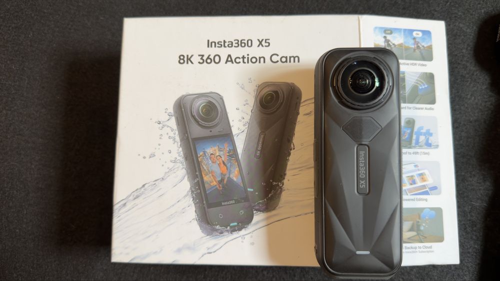 Insta 360   X5 + SD 512gb+pau invisivel +acessorios