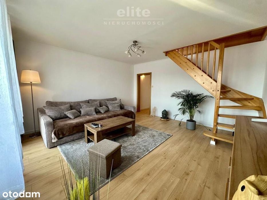 Gumieńce 4 pokojowe 2 poziomowe, balkon