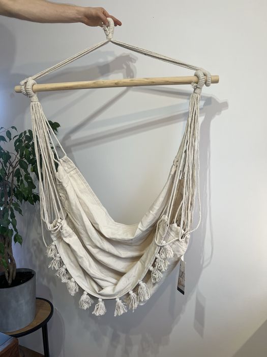 Huśtawka materialowa boho, wiszące siedzisko DUKA