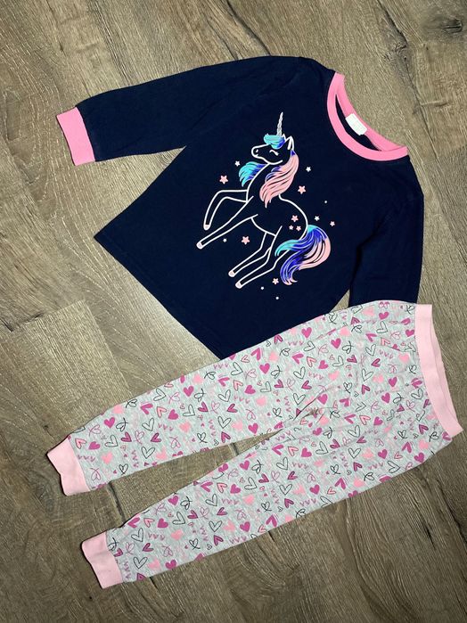 Поні бавовняна піжама дівчинці 5-6р. Комплект кофта-штани для дому