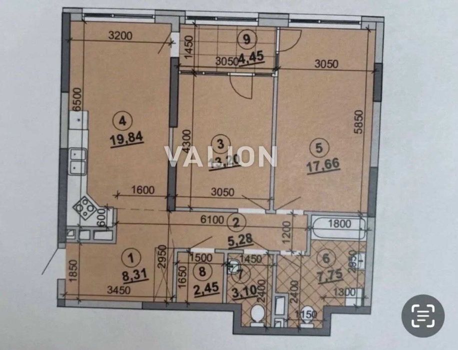 2-кімнатна квартира за адресою (площа 84 м²) - Atlanta.ua - фото 12