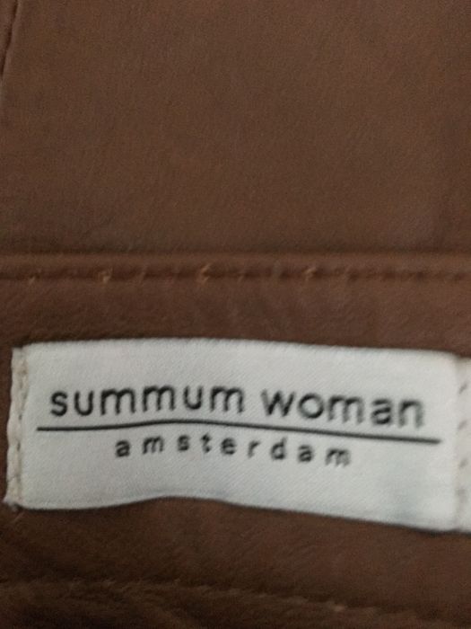 Spódnica-skóra jagnięca M