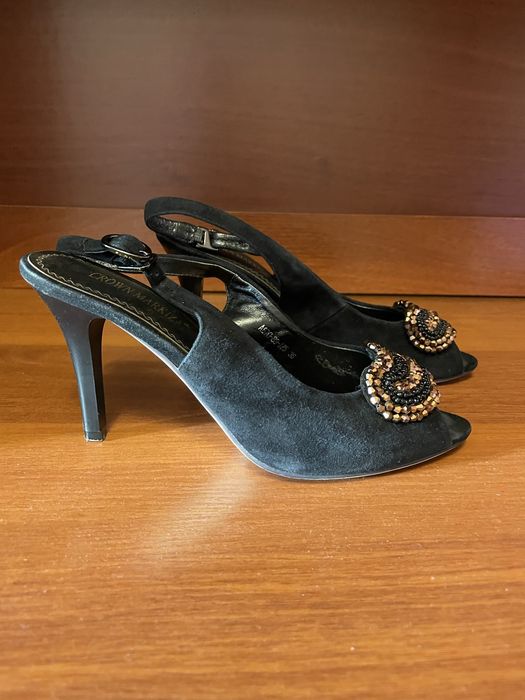 Босоніжки замшеві