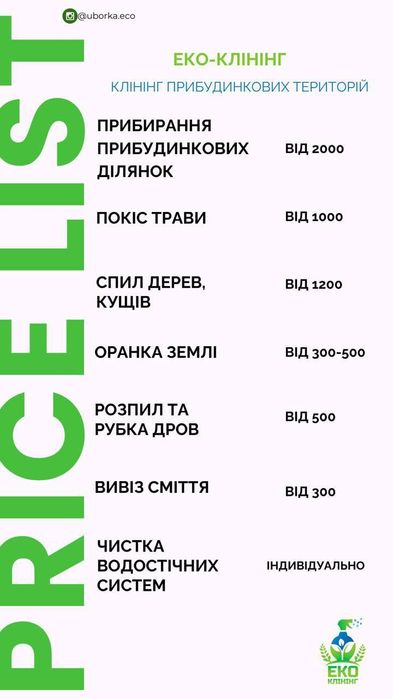 Покос травы, обрезка кустов и деревьев, культивация участка