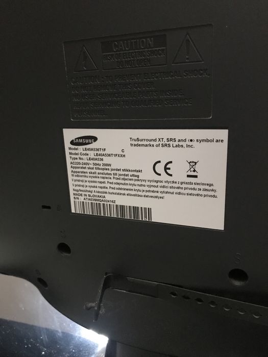 Telewizor Samsung 40 cali + dekoder DVBT