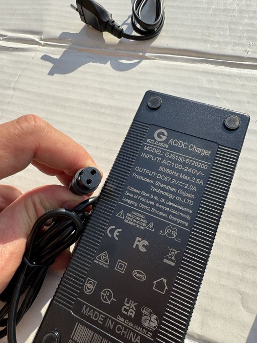 зарядка для самоката 29в, 42в, 63в, 54,6в , 67,2в