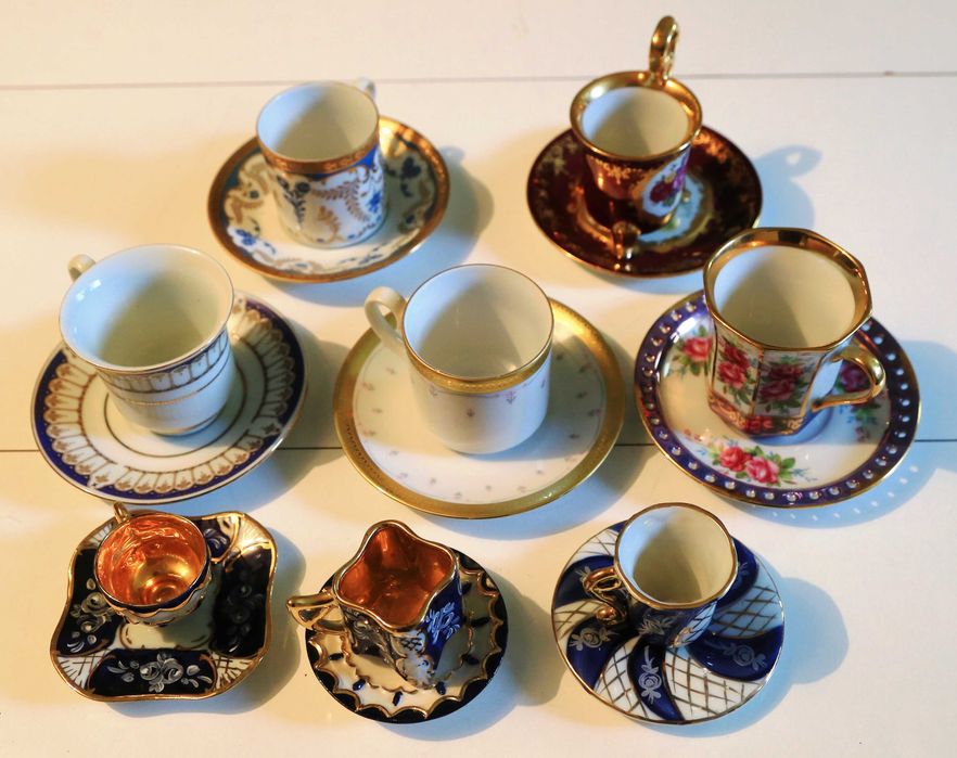 8 Chávenas de Colecção