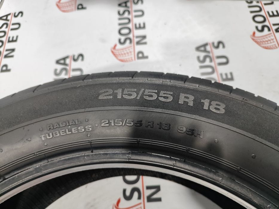 2 pneus semi novos continental 215-55R18- Oferta dos Portes  - Oferta