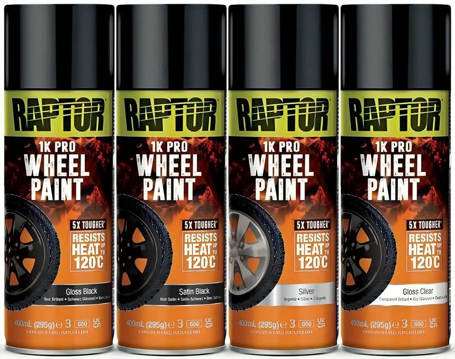 Фарба для дисків U-POL RAPTOR Wheel Paint, Аерозоль (В АСОРТИМЕНТІ)