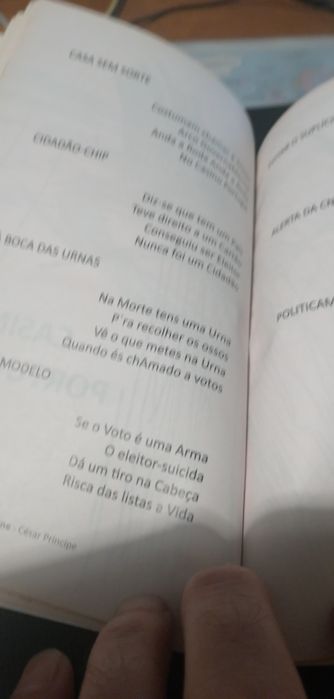 Livro " Poemas de Megafone"