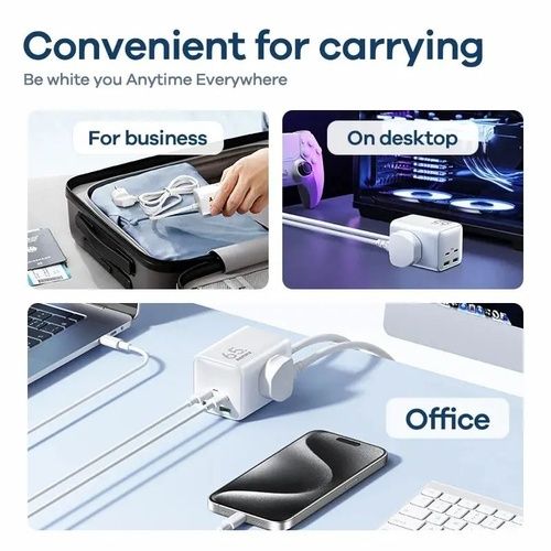 Зарядное 65W Remax удлинитель сетевой зарядка кабель MacBook iphone