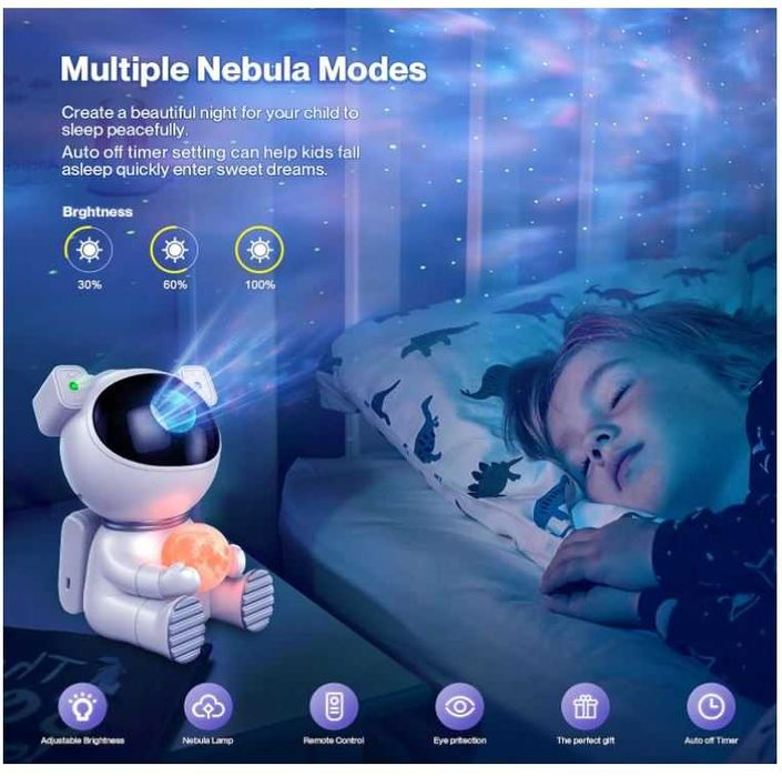 Projektor gwieździstego nieba astronauta