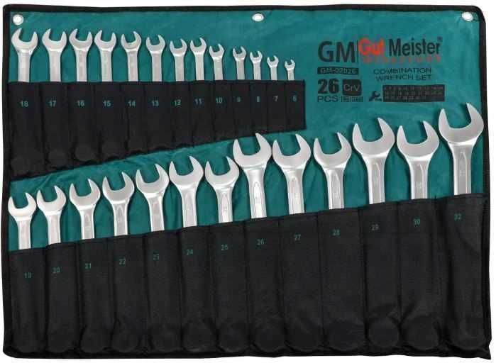 Професійний Набір ключів 26 од. 6-32мм Gut Meister Гарантія GM-02026