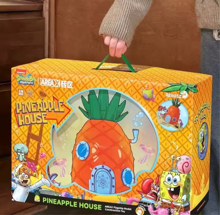 Конструктор Спанчбоб Губкабоб Spongebob Крастикрабс Ананас лего