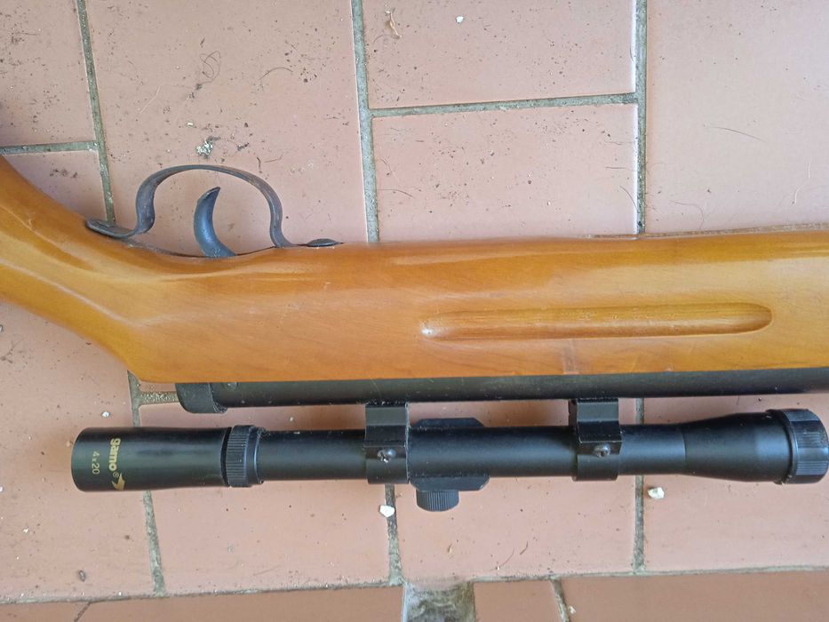 Pressão de Ar Carabina 5.5 mais 22 caixas de chumbos