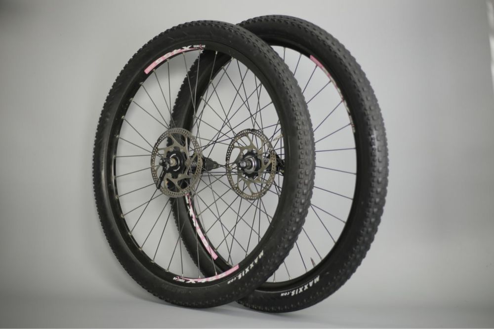 26" вілсет колеса Shimano Deore XT DT Swiss X455 диски Maxxis