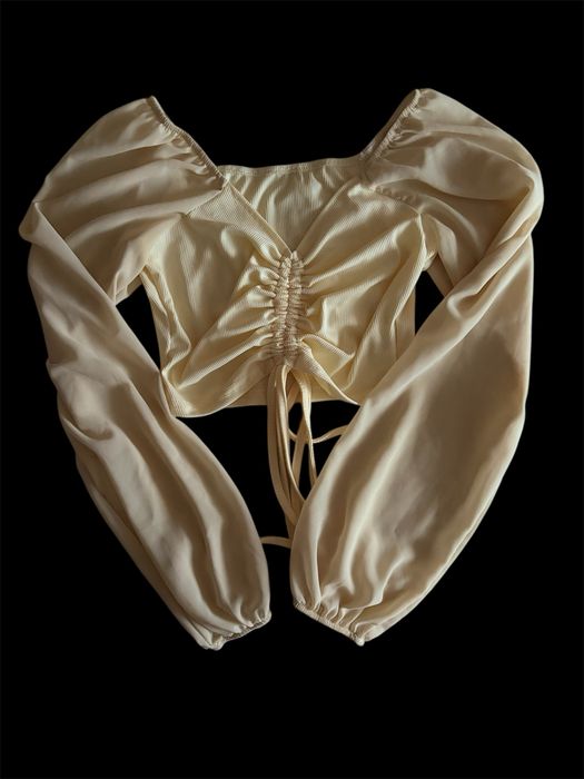 Жовто-молочний топ