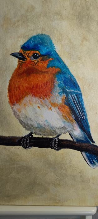 Obraz ptak na płótnie 58x78