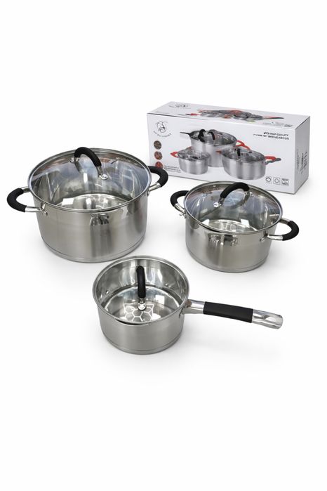 Conjunto de Tachos em Inox – Novos