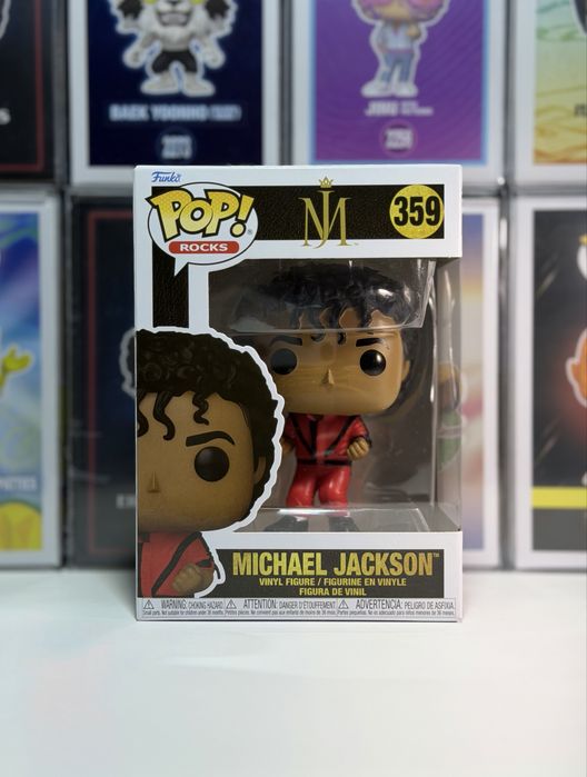 Оригінальна колекційна фігурка Funko Pop 359 Michael Jackson Майкл Джексон Thriller Музика Фанко Поп Статуетка Іграшка Rocks Подарунок Легенда