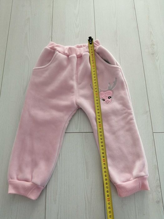 Nowe ciepłe ubrania na zimę jesień dziewczynk bluza spodnie ocieplane