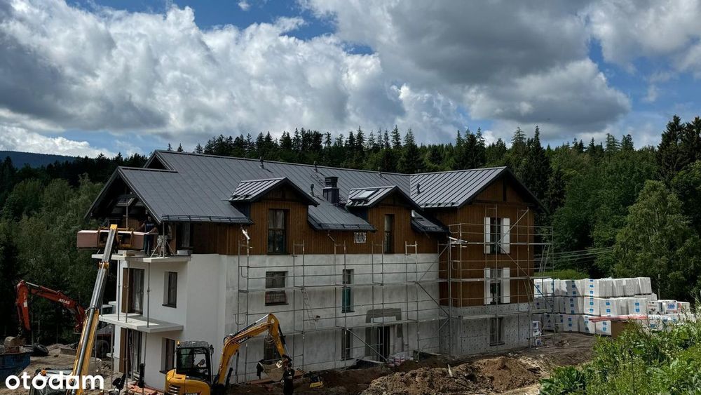 Szklarska poręba wykończony apartament piętrowy z pięknym widokiem