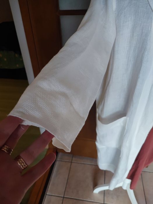 Narzutka lniana Zara XS