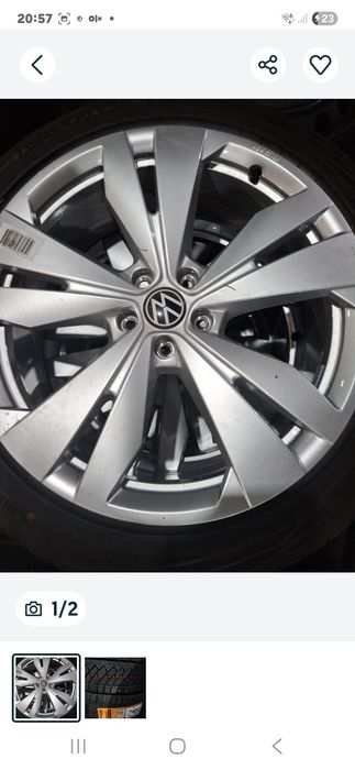 Nowe koła alu zima 20cali WV Tiguan nowy model.