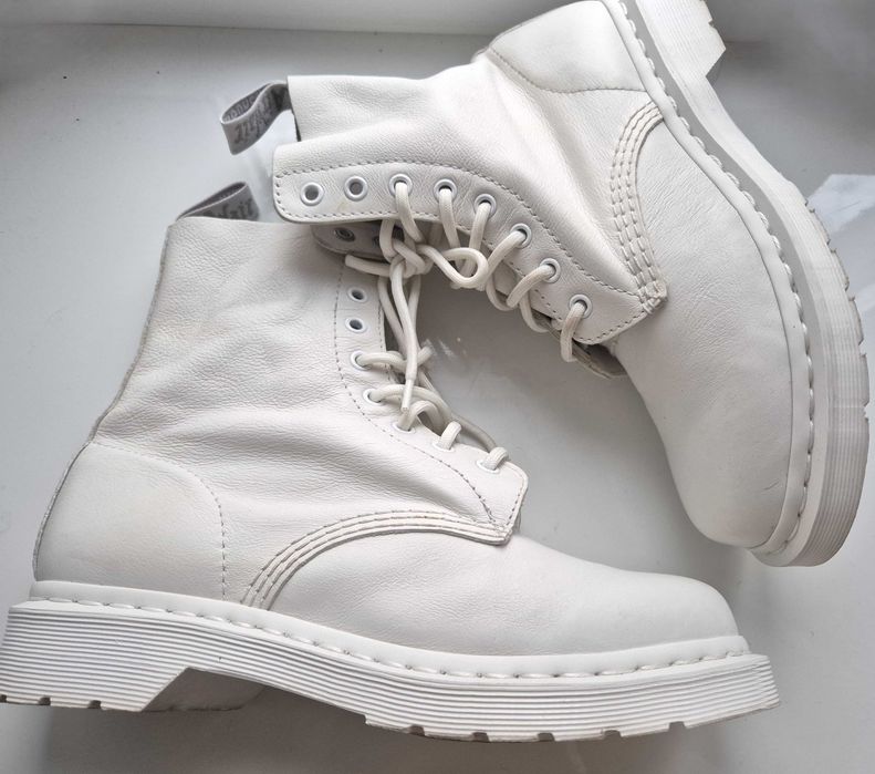 Шкіряні черевики, берци Dr. Martens 1460 Mono White Smooth \оригинал
