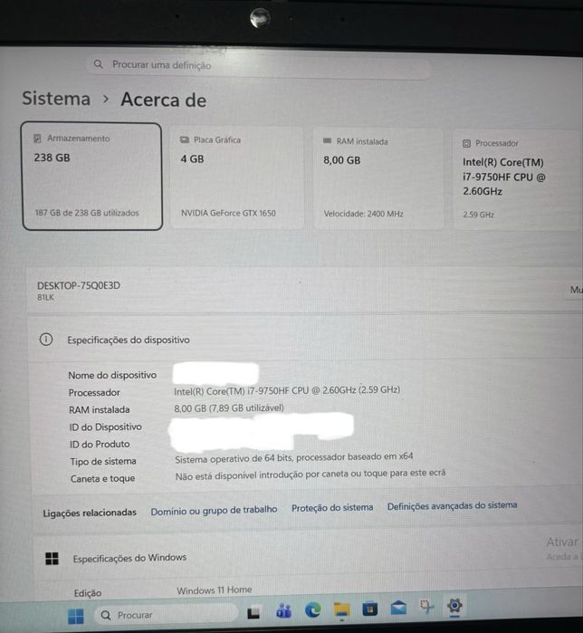 Lenovo IdeaPad L340-15IRH-037 Gaming Intel Core i7-9750HF/8GB/256GB SSD/GTX 1650/15,6'' (PT)